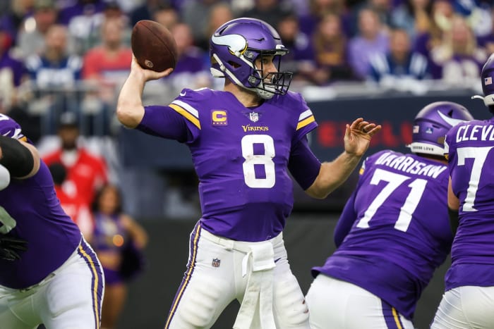 Vikings quarterback Kirk Cousins engineered the greatest comeback in NFL history, throwing for 460 yards and four touchdowns against the Colts.